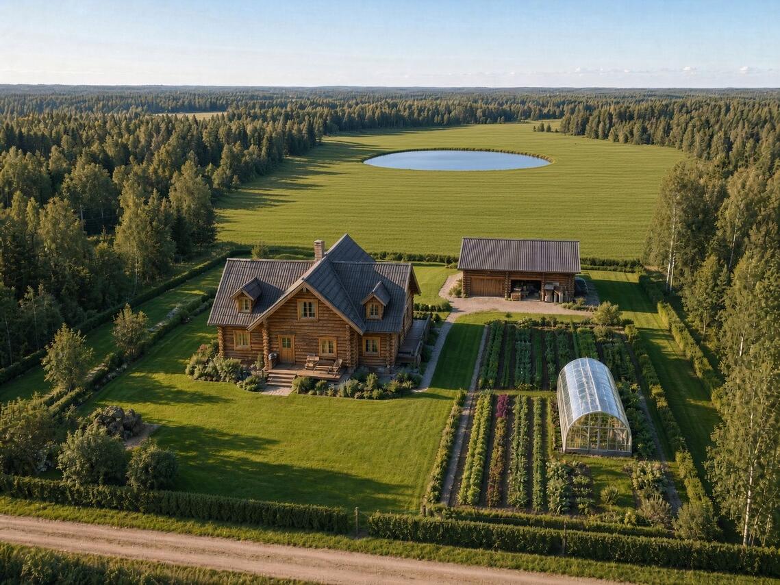 Single-family house in Jaunvības