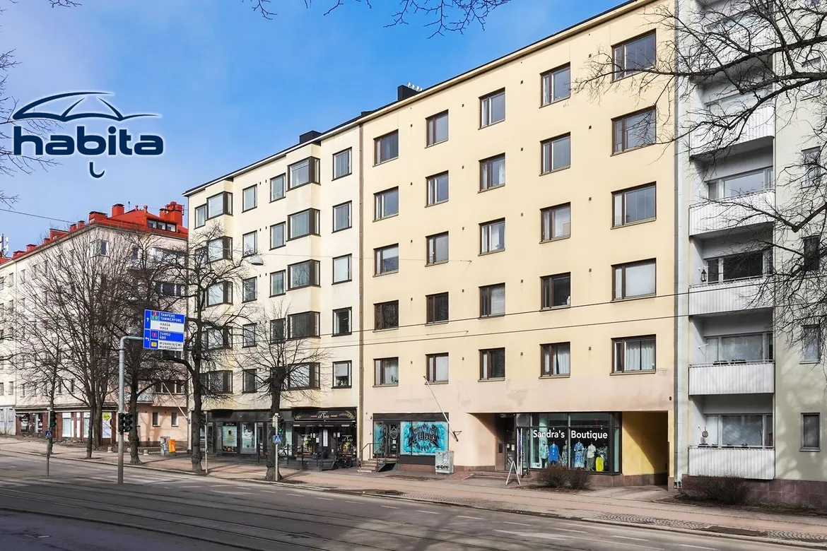 Viehättävä 6. kerroksen yksiö Mannerheimintiellä, Taka-Töölö Helsinki (1/14)