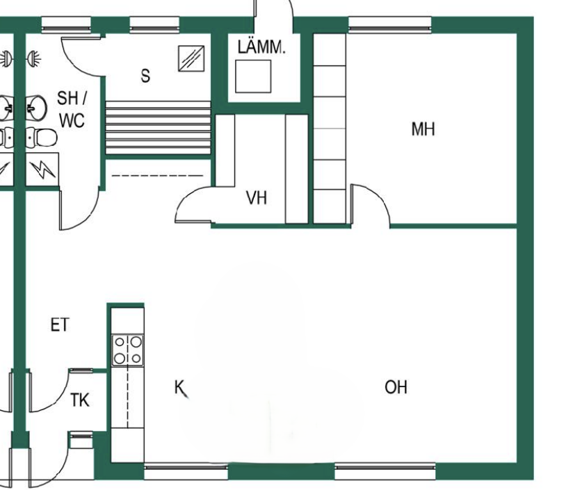 For sale Semi-detached house 1 bedroom - Oulu Oulunsalo Marjakuja