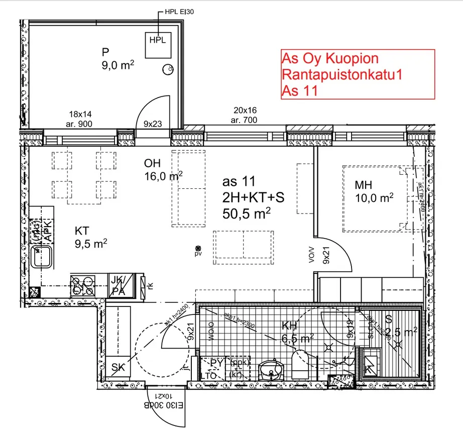 Rantapuistonkatu 1 2
