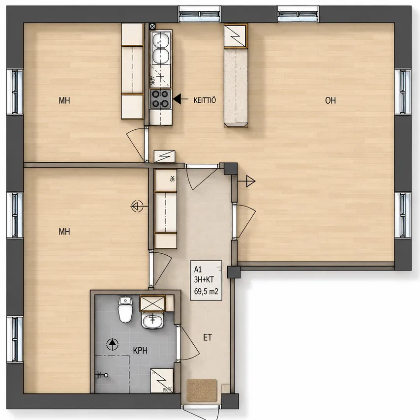 Hallituskatu 6 C 2