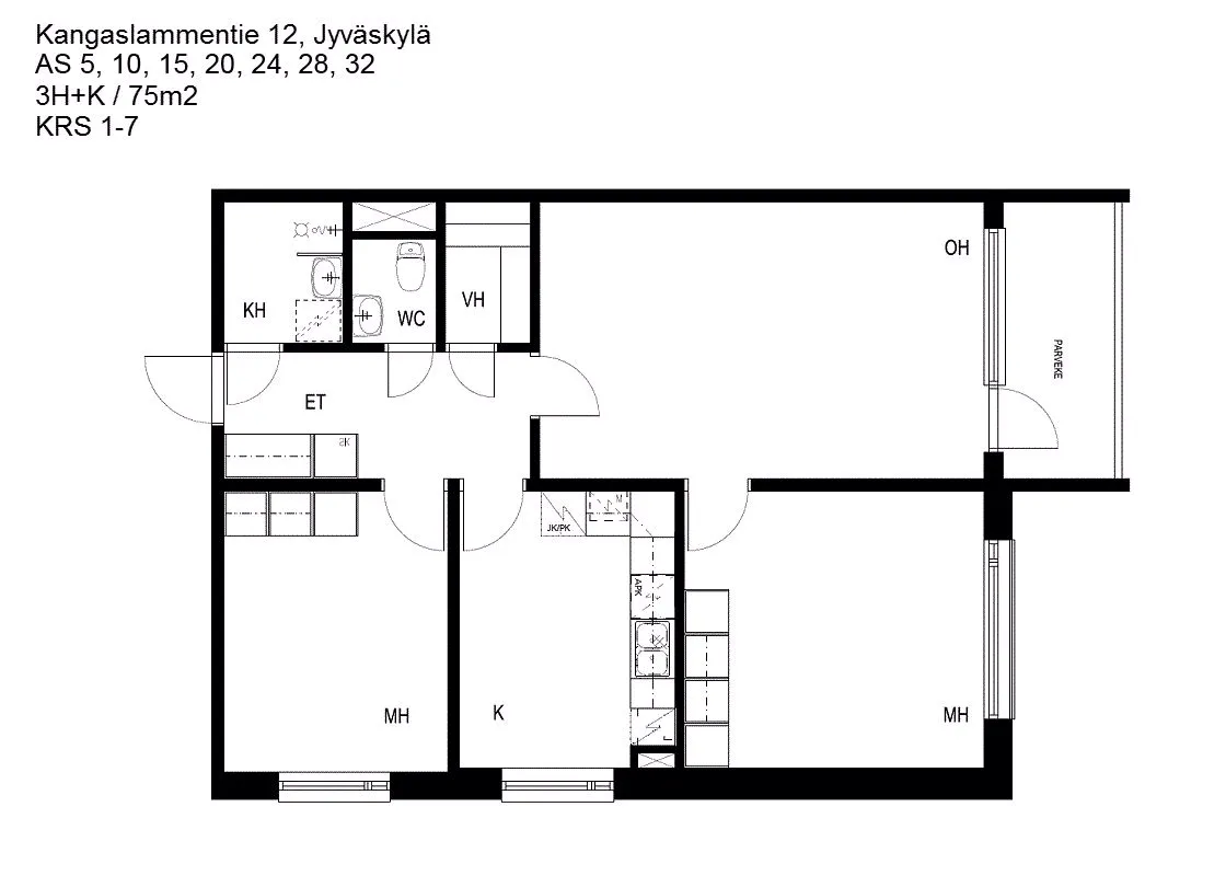 Kangaslammentie 12 3
